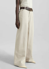 Sasha Wide Leg Jeans - Sand