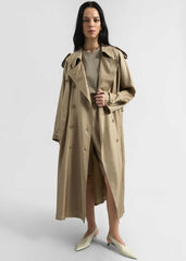 Veyron Silk Trench - Beige