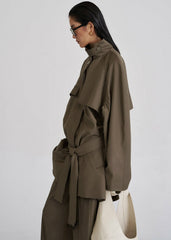 Malvan Short Trench - Olive Brown