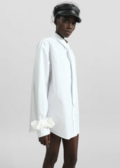 Perna Tie Neck Shirt - White
