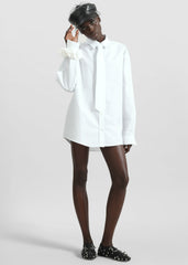 Perna Tie Neck Shirt - White