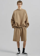 Tate Sweat Shorts - Camel