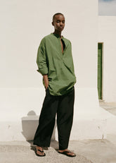 Matteau Popover Mini Shirt Dress - Cactus