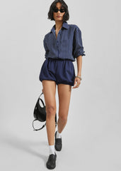 Maro Balloon Shorts - Navy