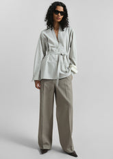 Alven Belted Shirt - Stone