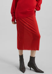 Suva Sheer Skirt - Red