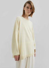 Basel Crew Neck Sweater - Pale Yellow