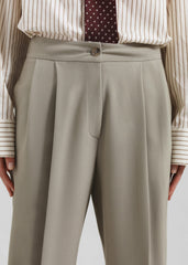 Dina Pleated Trousers - Light Taupe