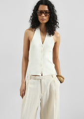 Himi Knit Halter Top - Cream