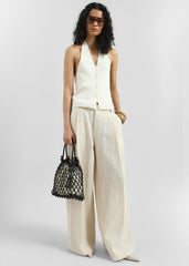 Himi Knit Halter Top - Cream