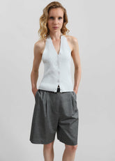 Himi Knit Halter Top - Stone