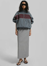 Treviso Colorblock Track Jacket - Slate Grey