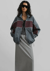 Treviso Colorblock Track Jacket - Slate Grey