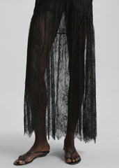 Calvi Maxi Lace Dress - Black