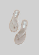 Christopher Esber Jo Flip Flop - Dune/Clear
