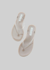 Christopher Esber Jo Flip Flop - Dune/Clear