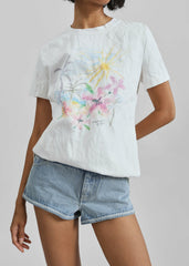 Christopher Esber Hibiscus Crushed Tee - Hibiscus Print