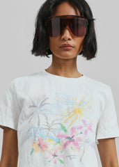 Christopher Esber Hibiscus Crushed Tee - Hibiscus Print