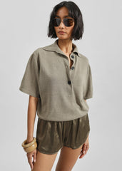 Christopher Esber Straccio Knitted Clean Polo - Eucalypt