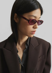 Karen Wazen Olivia Sunglasses - Burgundy