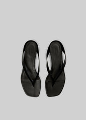Loulou de Saison Coda Nappa Leather Sandals - Black