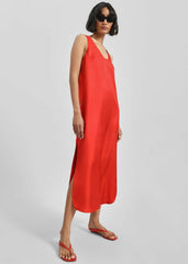 Loulou de Saison Nada Silk Long Dress - Red