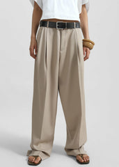 Dunbar Pleated Trousers - Taupe