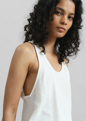 Nox Ribbed Tank Top - White