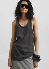 Nox Ribbed Tank Top - Storm Grey