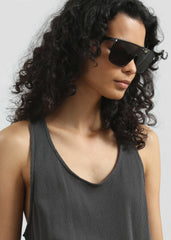Nox Ribbed Tank Top - Storm Grey
