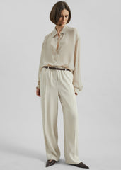 Hamnoy Straight Pants - Light Beige