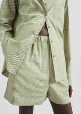 Lui Boxer Shorts - Green Stripe
