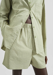 Lui Boxer Shorts - Green Stripe
