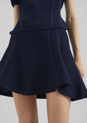 Kiama Sculpted Mini Skirt - Navy