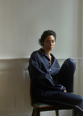 Tekla Sateen Pyjama Shirt - Chelsea