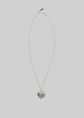 Completedworks Heart Locket Pendant Necklace - Silver