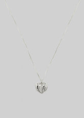 Completedworks Small Heart Locket Necklace - Silver