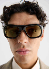 Port Tanger Gray Sunglasses - Myrrh Acetate/Olive Lens