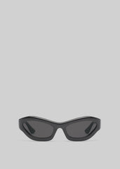 Port Tanger Hayya Sunglasses - Black Acetate/Black Lens