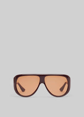 Port Tanger Gambia Sunglasses - Crimson Acetate/Tobacco Lens