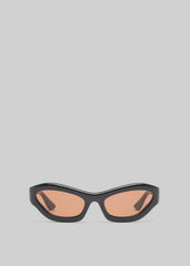 Port Tanger Hayya Sunglasses - Black Acetate/Tobacco Lens