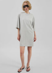 Loulou De Saison Ayaz Oversized T-Shirt Dress - Grey Melange