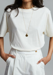 Lilou Simple Tee - Beige