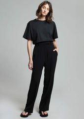 Lilou Simple Tee - Black