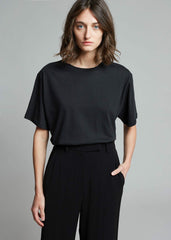 Lilou Simple Tee - Black
