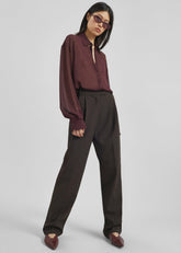 Bea Suit Pants - Dark Espresso