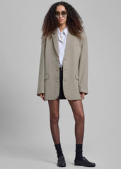 Gelso Oversized Blazer - Light Taupe Melange