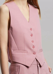 Gelso Waistcoat - Rose