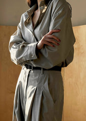 Gelso Shirt - Light Taupe Melange