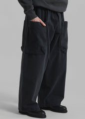 Cliff Denim Balloon Pants - Black